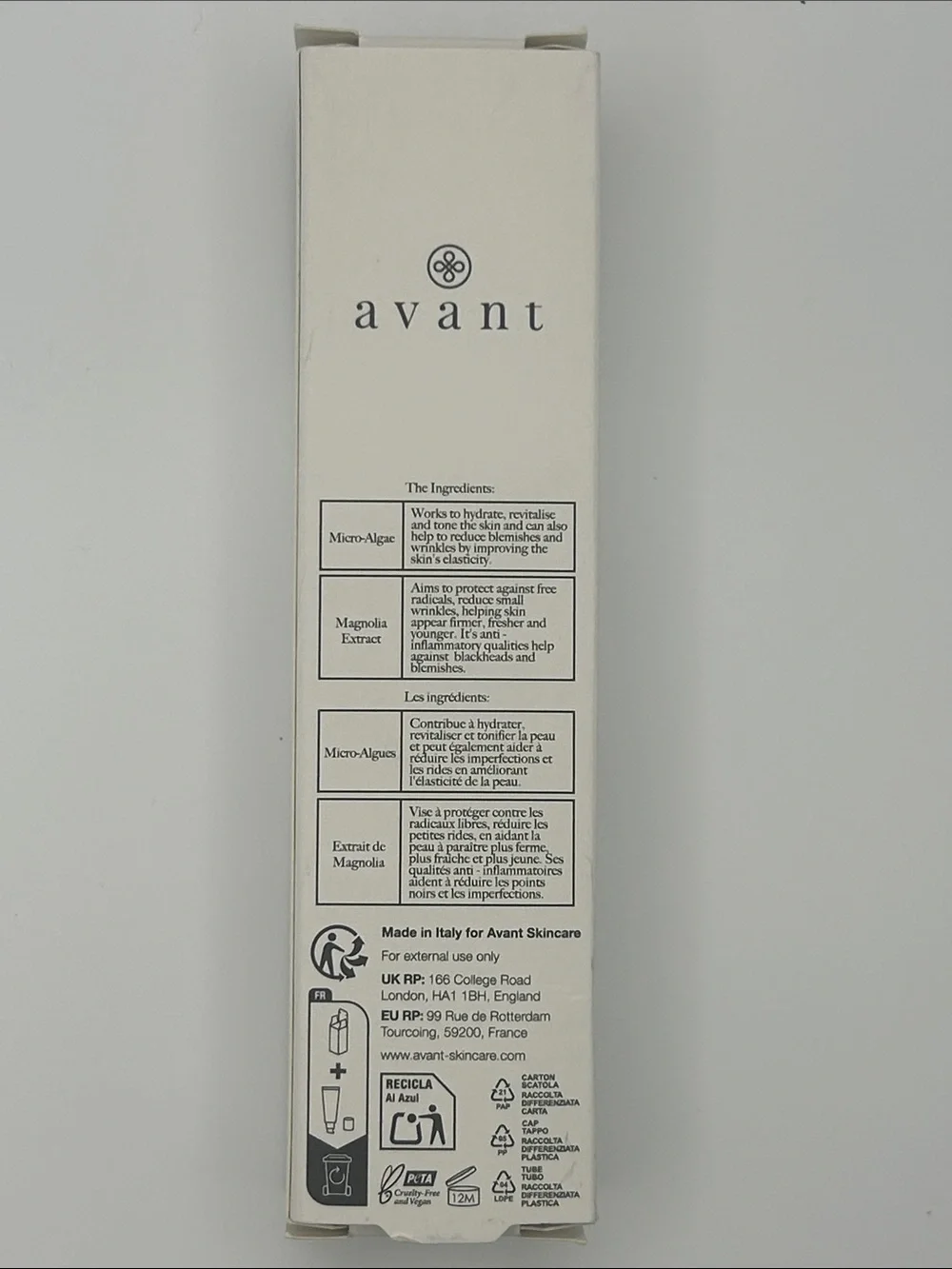 NEW Avant Antioxidising Micro-Algae Eye Protect Serum